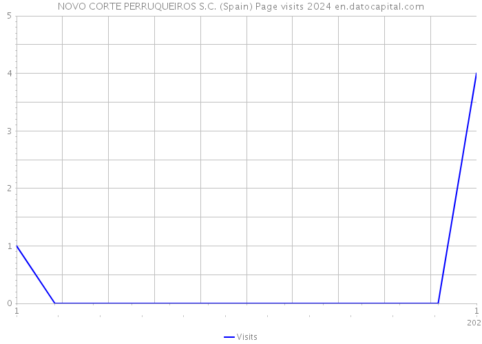 NOVO CORTE PERRUQUEIROS S.C. (Spain) Page visits 2024 