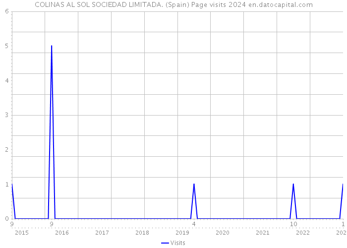 COLINAS AL SOL SOCIEDAD LIMITADA. (Spain) Page visits 2024 