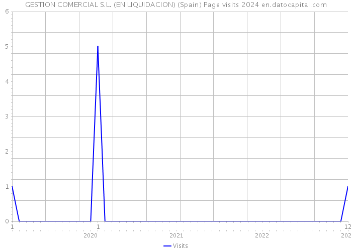 GESTION COMERCIAL S.L. (EN LIQUIDACION) (Spain) Page visits 2024 