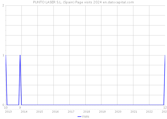 PUNTO LASER S.L. (Spain) Page visits 2024 