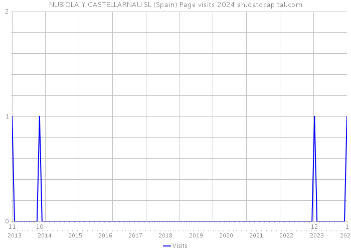 NUBIOLA Y CASTELLARNAU SL (Spain) Page visits 2024 
