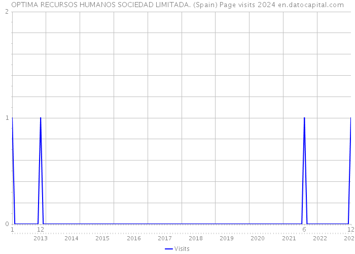 OPTIMA RECURSOS HUMANOS SOCIEDAD LIMITADA. (Spain) Page visits 2024 