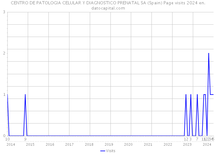 CENTRO DE PATOLOGIA CELULAR Y DIAGNOSTICO PRENATAL SA (Spain) Page visits 2024 