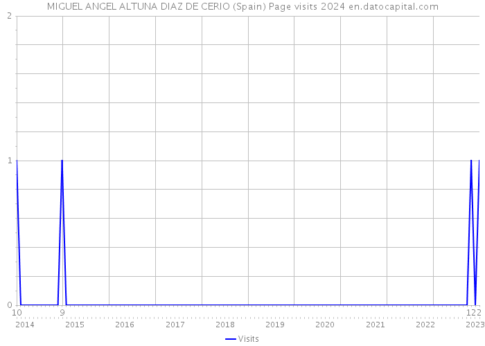 MIGUEL ANGEL ALTUNA DIAZ DE CERIO (Spain) Page visits 2024 