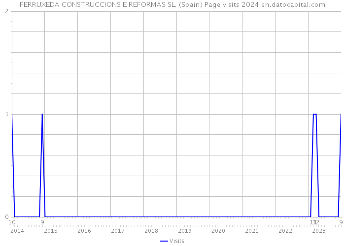 FERRUXEDA CONSTRUCCIONS E REFORMAS SL. (Spain) Page visits 2024 