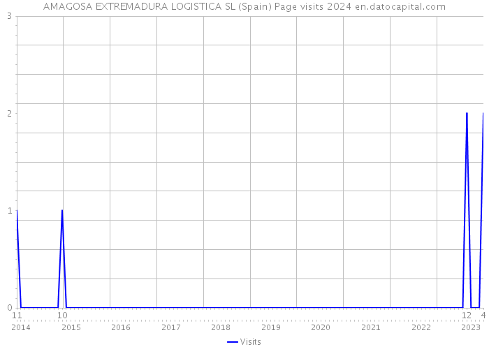 AMAGOSA EXTREMADURA LOGISTICA SL (Spain) Page visits 2024 