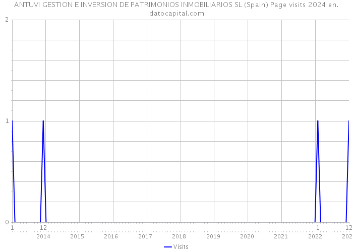 ANTUVI GESTION E INVERSION DE PATRIMONIOS INMOBILIARIOS SL (Spain) Page visits 2024 