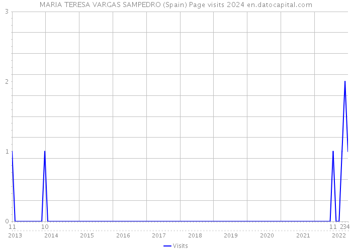 MARIA TERESA VARGAS SAMPEDRO (Spain) Page visits 2024 