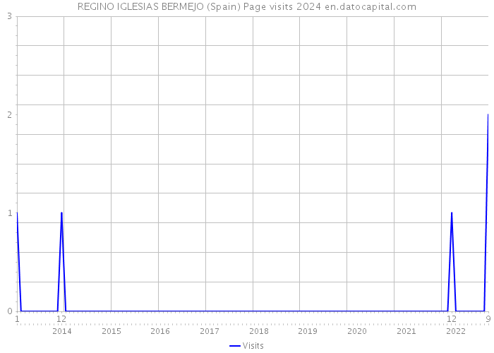 REGINO IGLESIAS BERMEJO (Spain) Page visits 2024 