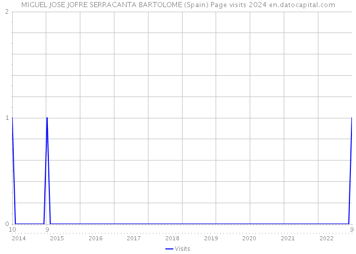 MIGUEL JOSE JOFRE SERRACANTA BARTOLOME (Spain) Page visits 2024 