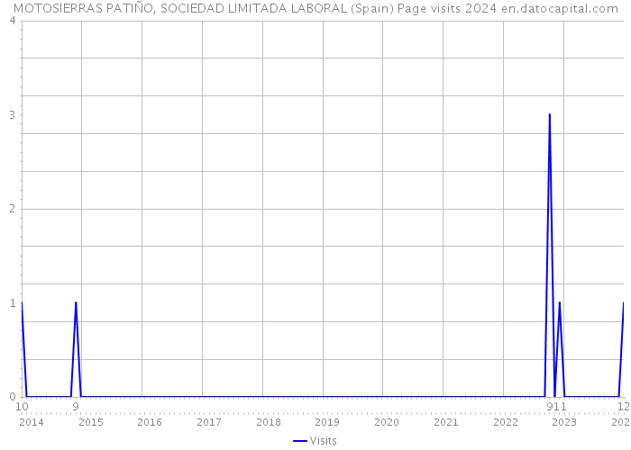 MOTOSIERRAS PATIÑO, SOCIEDAD LIMITADA LABORAL (Spain) Page visits 2024 