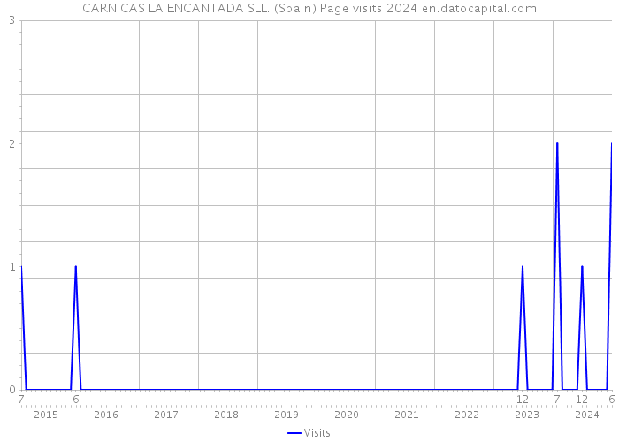 CARNICAS LA ENCANTADA SLL. (Spain) Page visits 2024 