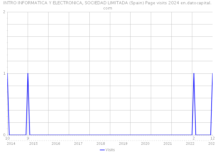 INTRO INFORMATICA Y ELECTRONICA, SOCIEDAD LIMITADA (Spain) Page visits 2024 
