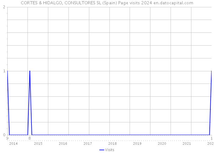 CORTES & HIDALGO, CONSULTORES SL (Spain) Page visits 2024 