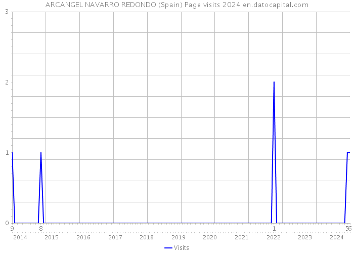 ARCANGEL NAVARRO REDONDO (Spain) Page visits 2024 