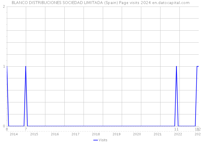 BLANCO DISTRIBUCIONES SOCIEDAD LIMITADA (Spain) Page visits 2024 