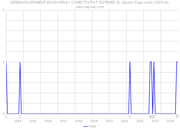 DESENVOLUPAMENT ENGINYERIA I CONECTIVITAT SISTEMES SL (Spain) Page visits 2024 