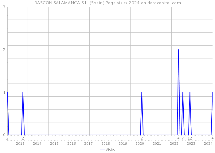 RASCON SALAMANCA S.L. (Spain) Page visits 2024 