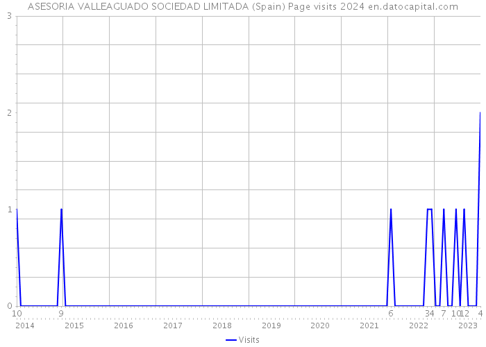 ASESORIA VALLEAGUADO SOCIEDAD LIMITADA (Spain) Page visits 2024 