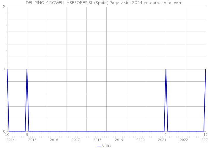 DEL PINO Y ROWELL ASESORES SL (Spain) Page visits 2024 