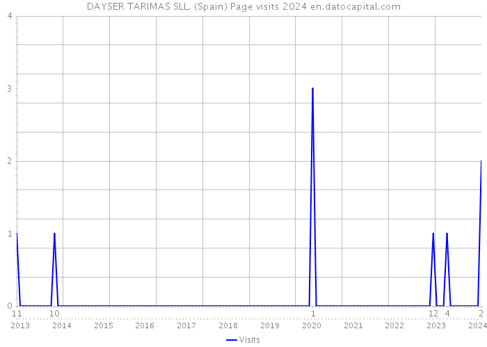 DAYSER TARIMAS SLL. (Spain) Page visits 2024 