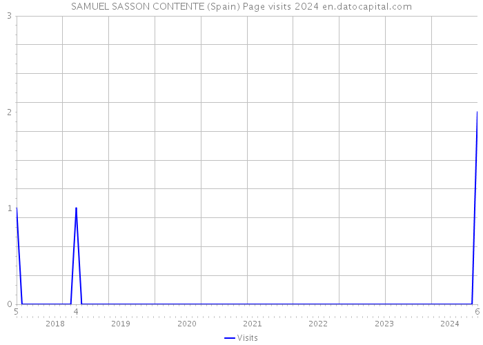 SAMUEL SASSON CONTENTE (Spain) Page visits 2024 