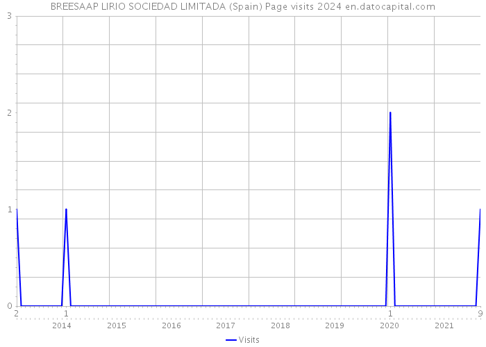 BREESAAP LIRIO SOCIEDAD LIMITADA (Spain) Page visits 2024 