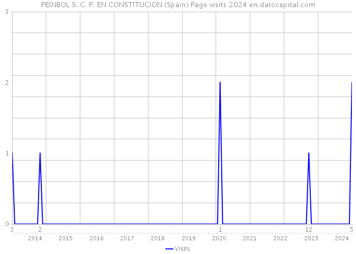 PEINBOL S. C. P. EN CONSTITUCION (Spain) Page visits 2024 