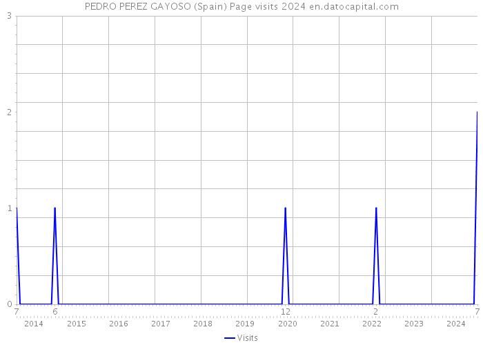 PEDRO PEREZ GAYOSO (Spain) Page visits 2024 