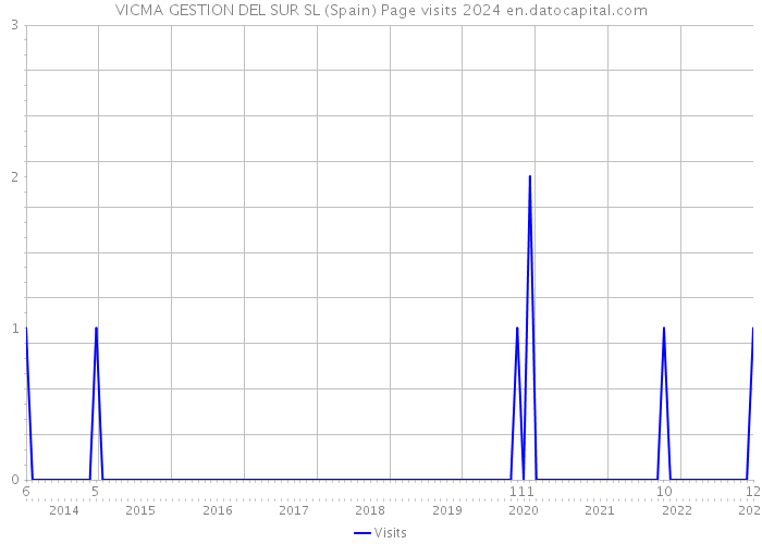 VICMA GESTION DEL SUR SL (Spain) Page visits 2024 