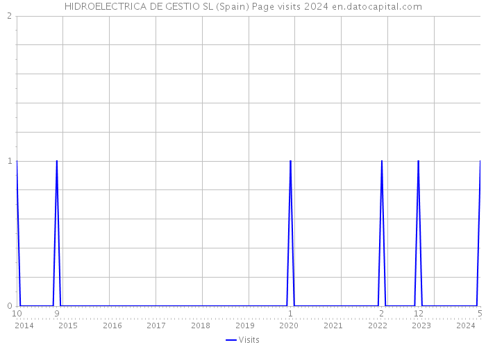 HIDROELECTRICA DE GESTIO SL (Spain) Page visits 2024 