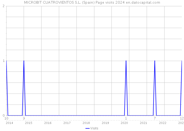 MICROBIT CUATROVIENTOS S.L. (Spain) Page visits 2024 
