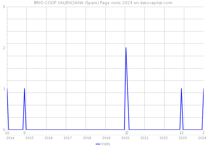 BRIO COOP VALENCIANA (Spain) Page visits 2024 