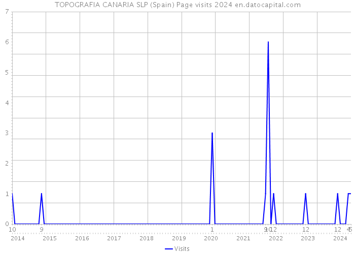 TOPOGRAFIA CANARIA SLP (Spain) Page visits 2024 