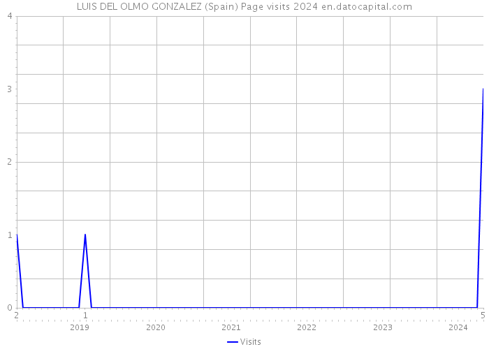 LUIS DEL OLMO GONZALEZ (Spain) Page visits 2024 