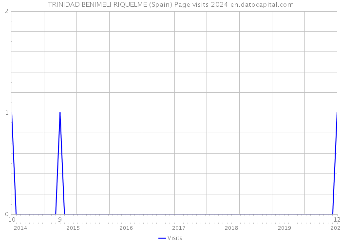 TRINIDAD BENIMELI RIQUELME (Spain) Page visits 2024 