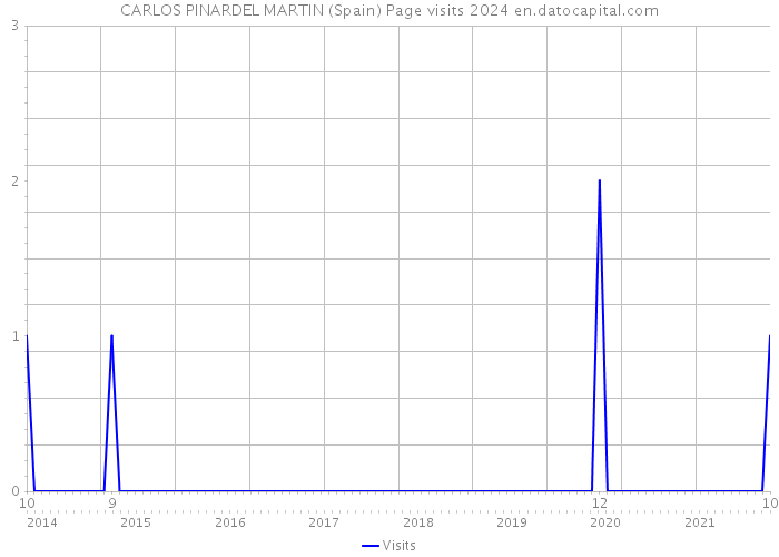 CARLOS PINARDEL MARTIN (Spain) Page visits 2024 