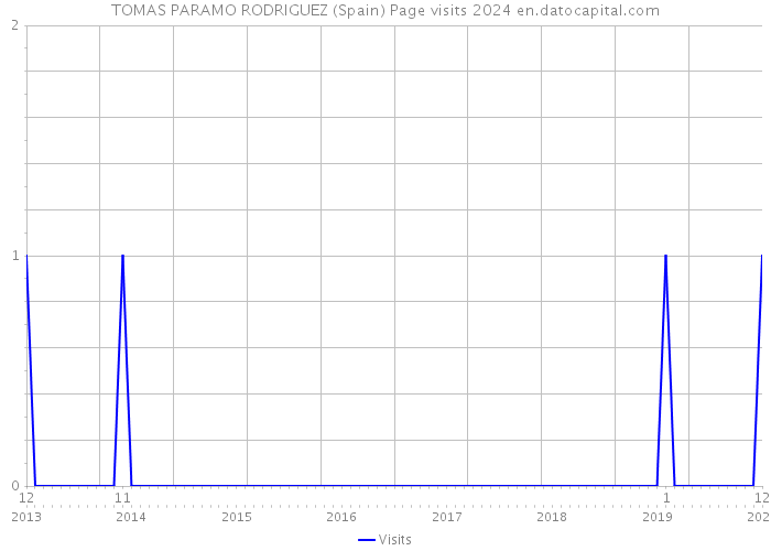 TOMAS PARAMO RODRIGUEZ (Spain) Page visits 2024 