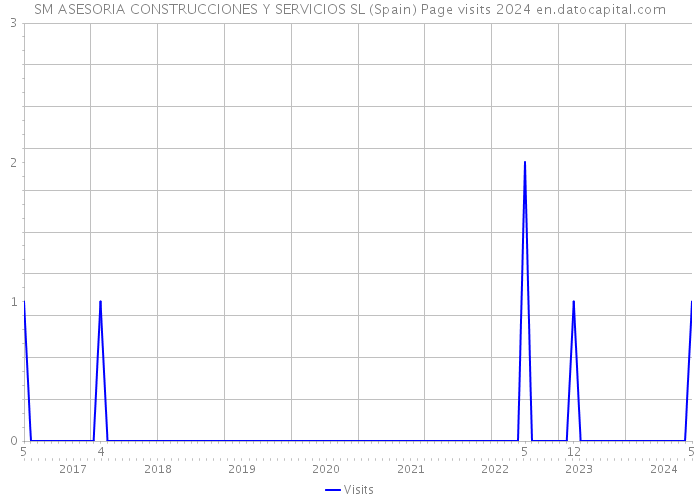 SM ASESORIA CONSTRUCCIONES Y SERVICIOS SL (Spain) Page visits 2024 