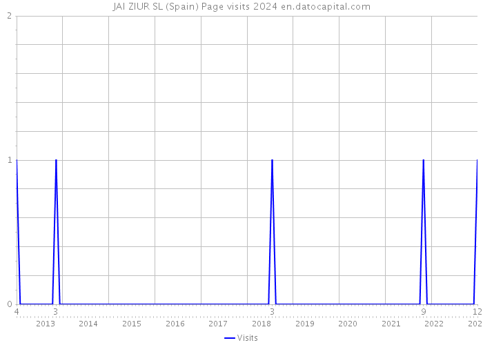 JAI ZIUR SL (Spain) Page visits 2024 