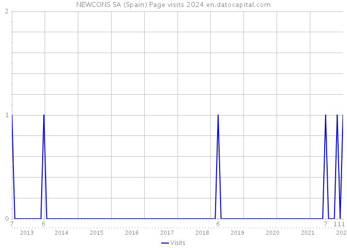 NEWCONS SA (Spain) Page visits 2024 