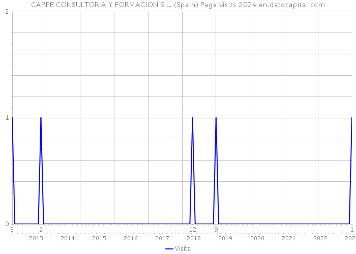 CARPE CONSULTORIA Y FORMACION S.L. (Spain) Page visits 2024 
