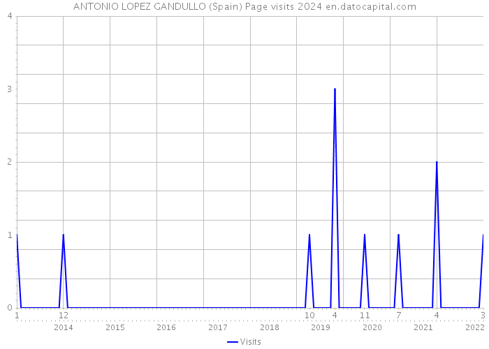ANTONIO LOPEZ GANDULLO (Spain) Page visits 2024 
