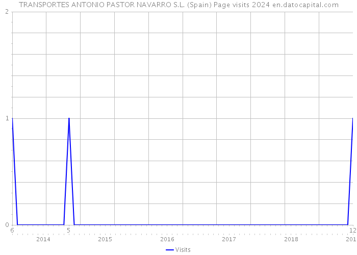 TRANSPORTES ANTONIO PASTOR NAVARRO S.L. (Spain) Page visits 2024 