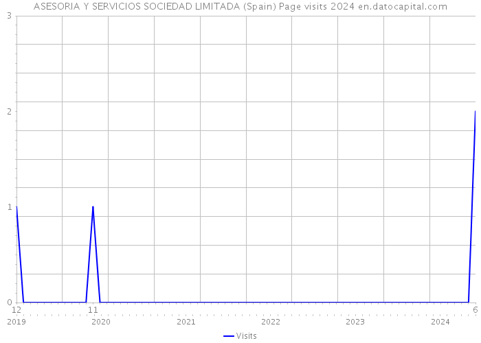 ASESORIA Y SERVICIOS SOCIEDAD LIMITADA (Spain) Page visits 2024 