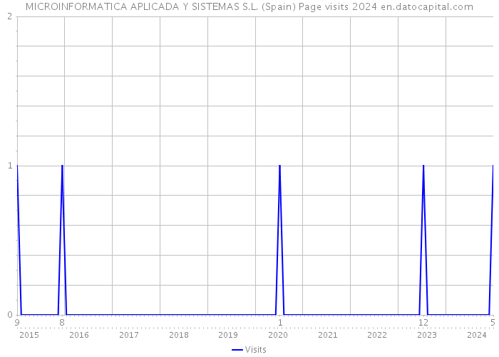 MICROINFORMATICA APLICADA Y SISTEMAS S.L. (Spain) Page visits 2024 