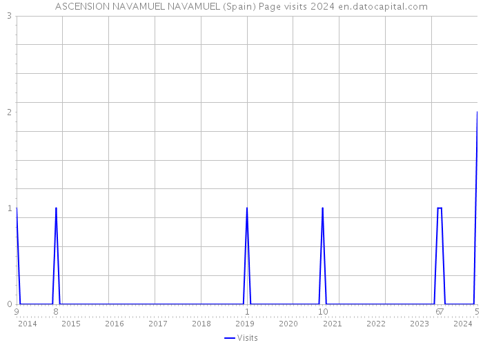ASCENSION NAVAMUEL NAVAMUEL (Spain) Page visits 2024 