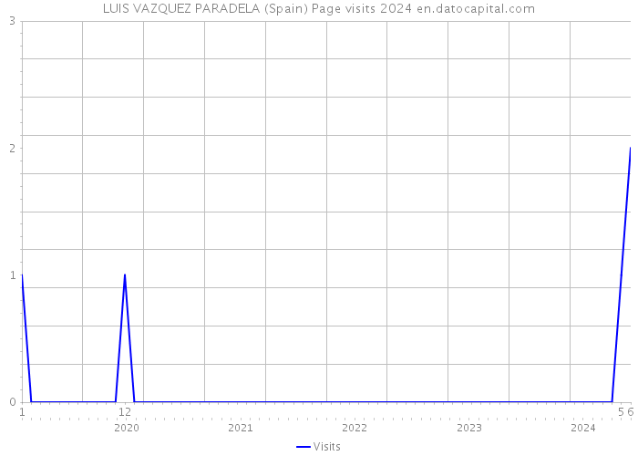 LUIS VAZQUEZ PARADELA (Spain) Page visits 2024 