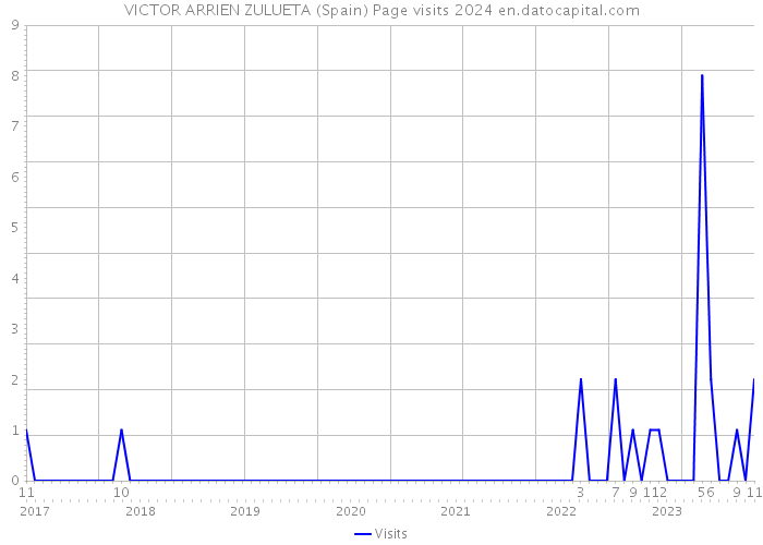 VICTOR ARRIEN ZULUETA (Spain) Page visits 2024 