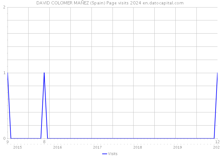 DAVID COLOMER MAÑEZ (Spain) Page visits 2024 